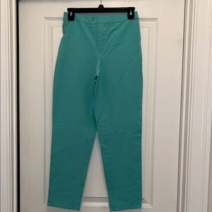 Isaac Mizrahi Aqua High-Waisted Pants